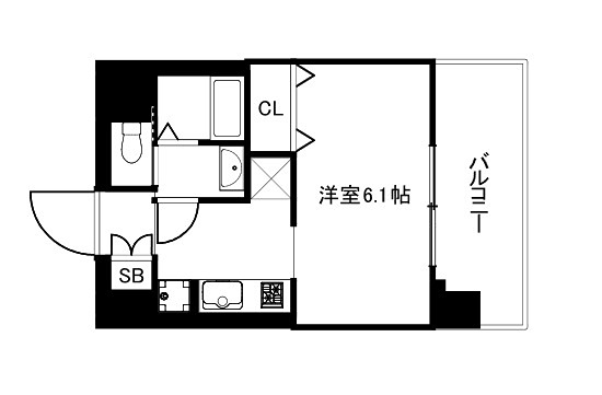 プレサンス京都室町通　紫水 間取り