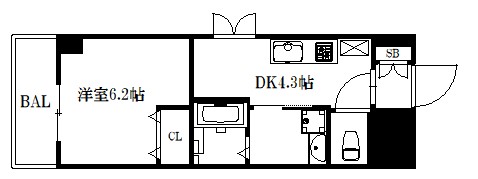 エステムコート京都駅前KOTO 間取り