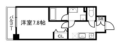 CAVANA九条烏丸 間取り