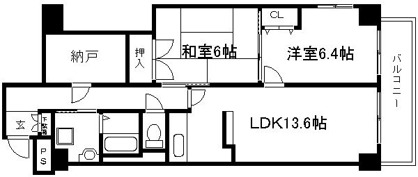 大晋メゾネ西陣今出川 間取り