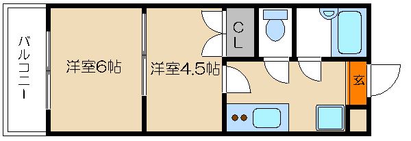 ス・プレール田中 間取り