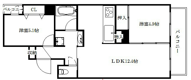 ラトゥール二条御所南 間取り