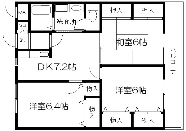 パレス花園 間取り
