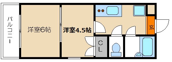 ス・プレール田中 間取り