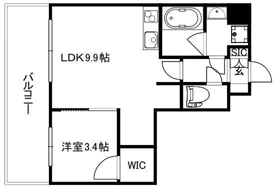 クレアドーレ京都二条 間取り