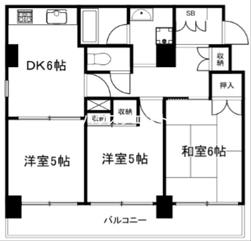 ライオンズマンション御池通 間取り