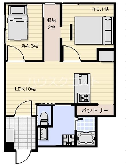 ロイヤルハイツ秀 間取り