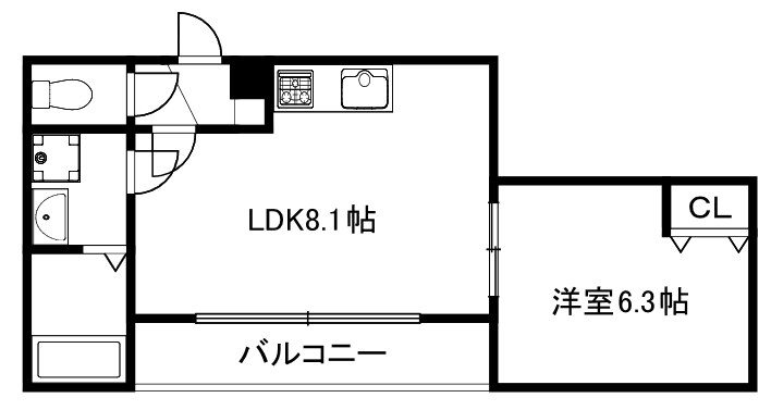 Mirei烏丸五条 間取り