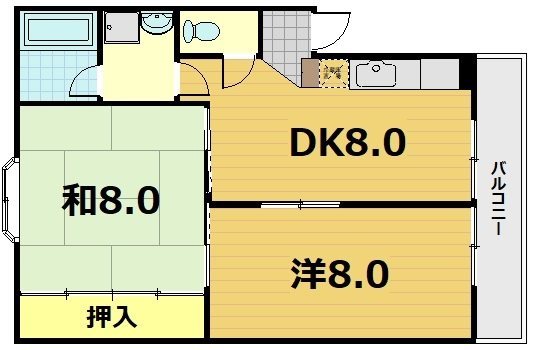 コーポラス桃山 間取り