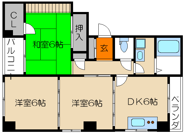 北白川松園 間取り