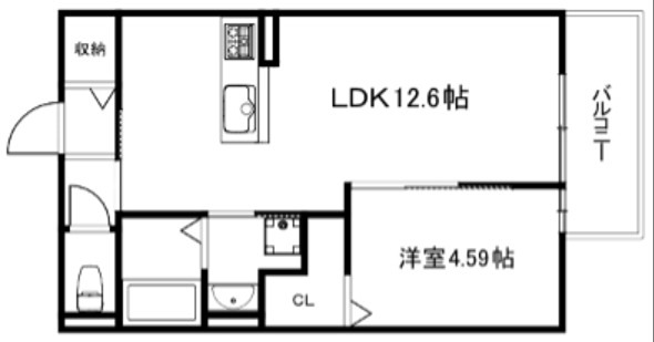 Sｉｄｅ西ノ京 間取り