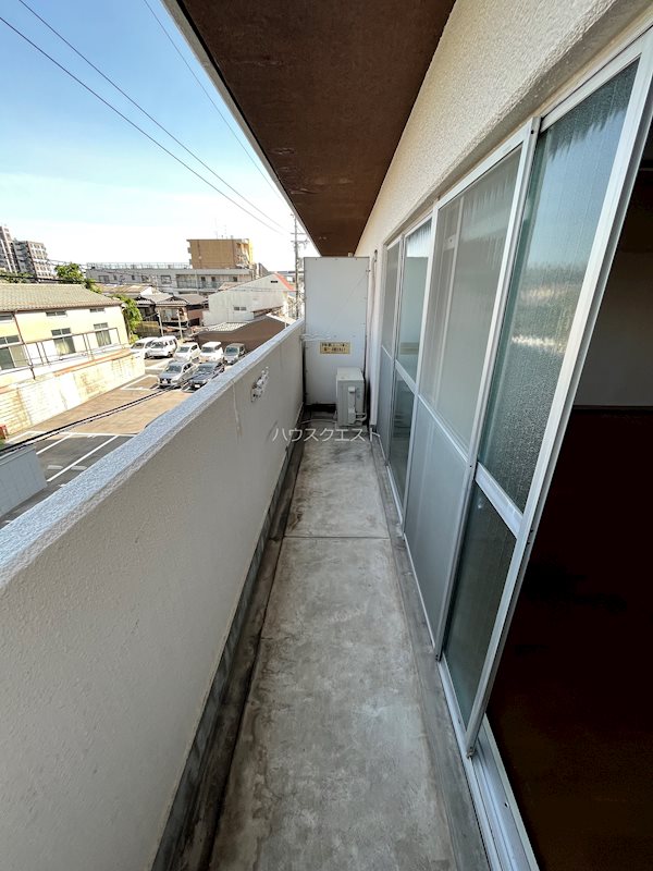 京都クレセントマンション ベランダ