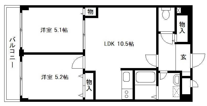 グランベール西七条 間取り