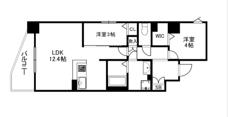 ソルテラスKYOTO西大路　瑠 間取り