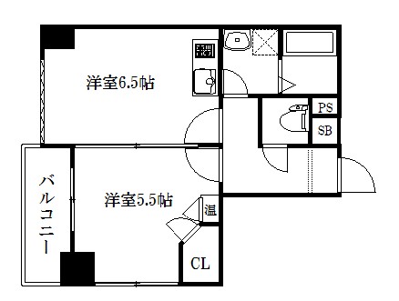GLANZ七条通 間取り