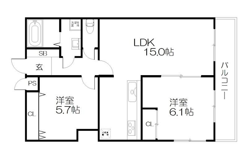 サクシード宝ヶ池 間取り