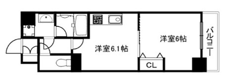 CAVANA九条烏丸 間取り