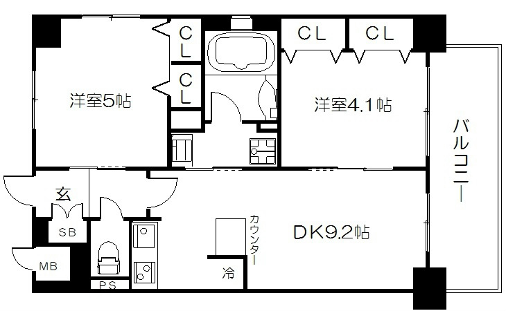 エステムプラザ京都聚楽第　雅邸 間取り