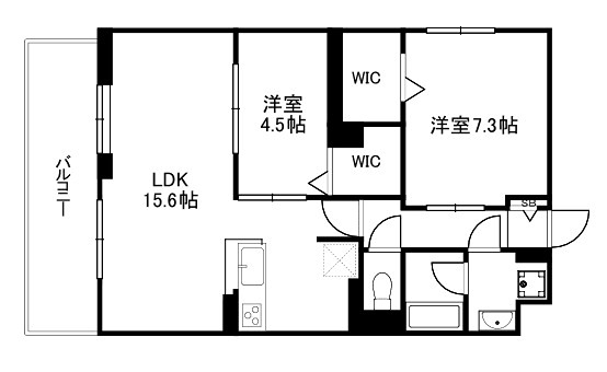 グランジェ　リサーチパーク　イースト 間取り
