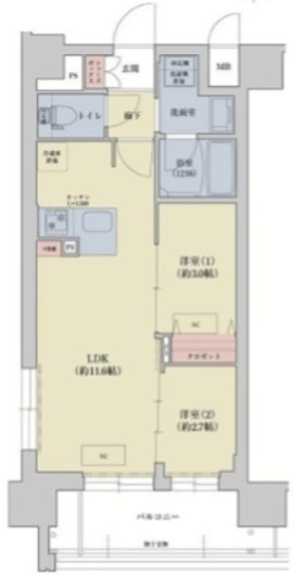 リシュドール梅小路 間取り