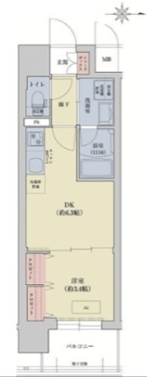リシュドール梅小路 間取り