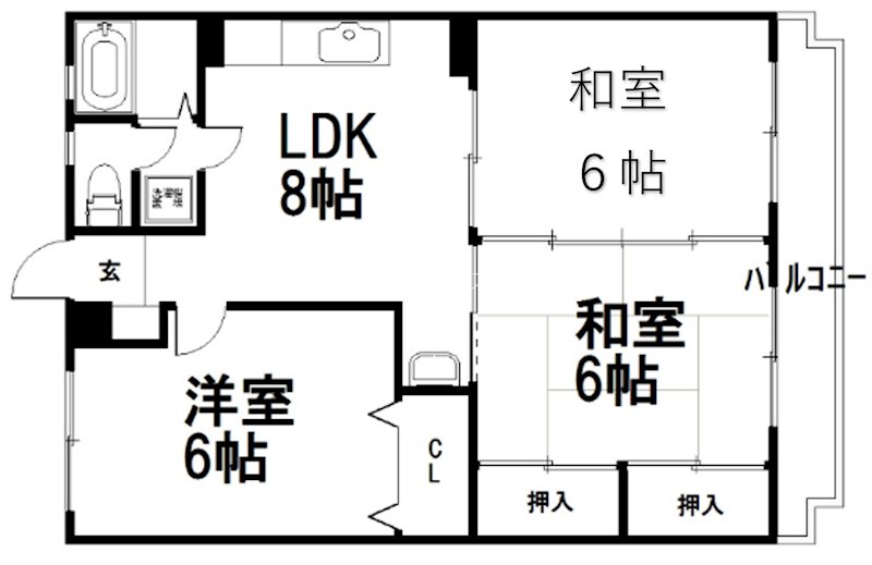 ベルヴュ宝ヶ池 間取り