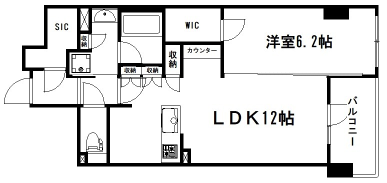 ファインレジデンス烏丸五条 間取り