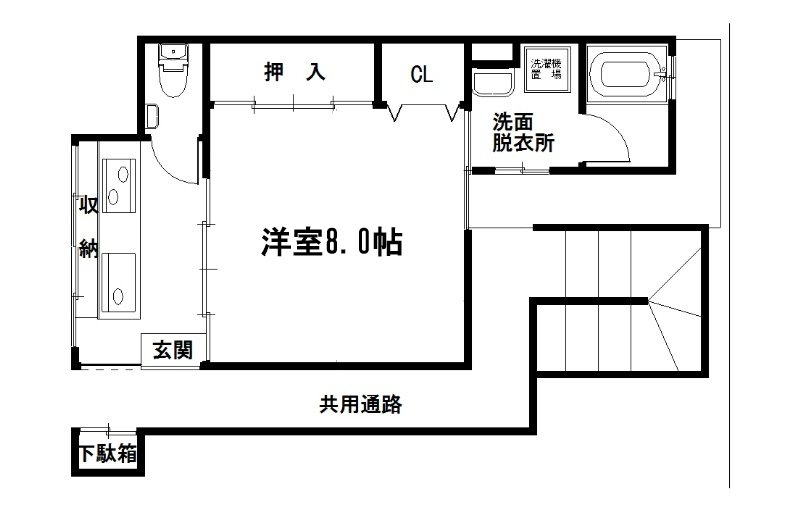 吉田近衛町貸家 間取り