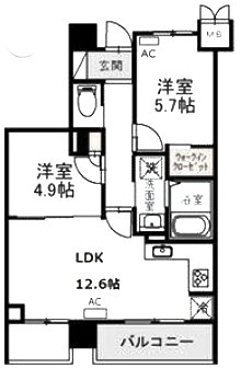 RiviereGauche寺町二条 間取り