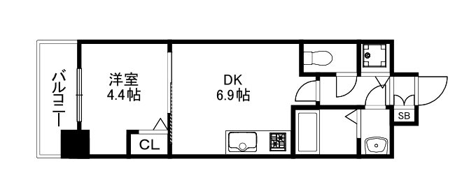 CREST TAPP京都太秦天神川dex Ⅰ 間取り