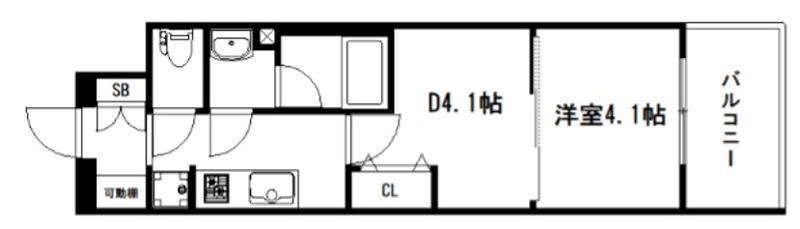 アスヴェル京都西大路SOUTH 間取り