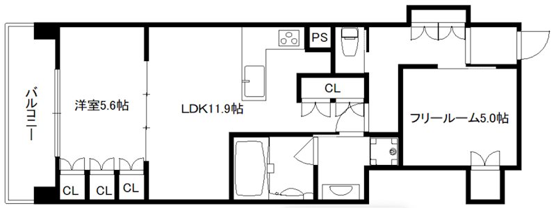 リーガル京都堀川中立売Ⅱ 間取り