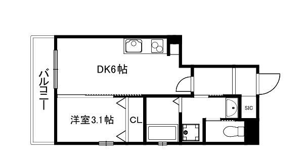 Live Flat京都西院 間取り