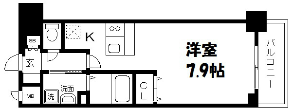 プレサンス京都四条河原町ネクステージ 間取り