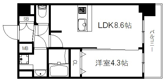 プレサンスTHE KYOTO彩美 間取り