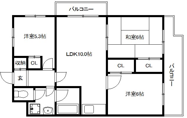 ボナセーラ竹田 間取り