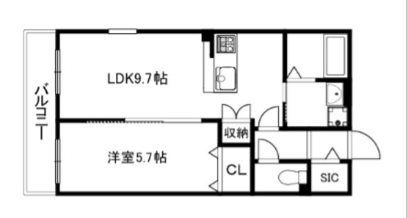 FORCE西院 間取り