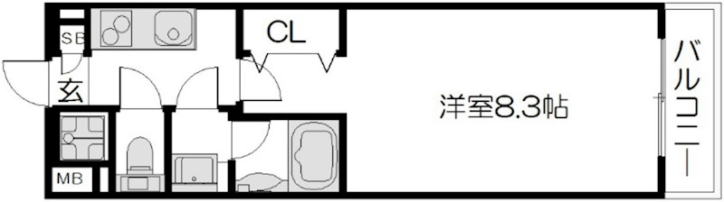べラジオ京都東山Ⅱ 間取り
