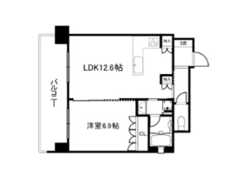 リーガル京都御所西Ⅴ 間取り