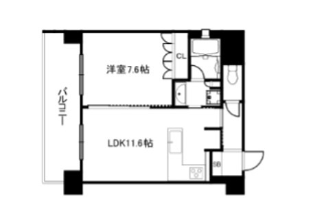 リーガル京都御所西Ⅴ 間取り