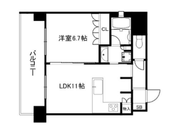 リーガル京都御所西Ⅴ 間取り