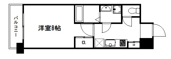 アーバンフラッツ五条堀川 間取り