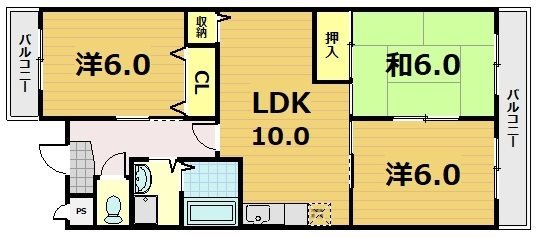 ネオグランドール伏見 間取り