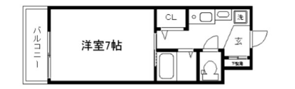 エステムコート京都烏丸Ⅲジャパニズム 間取り
