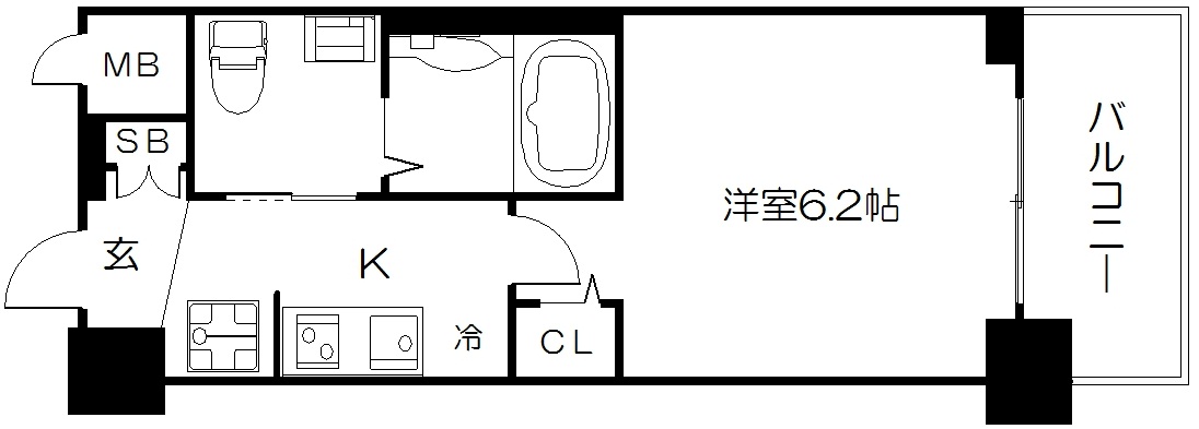 エステムプラザ京都聚楽第　雅邸 間取り