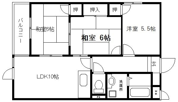 エスパシオ石田 間取り