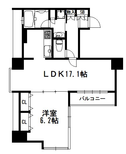 エスリード烏丸御池 間取り