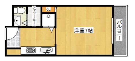 おおきに百万遍サニーアパートメント 間取り