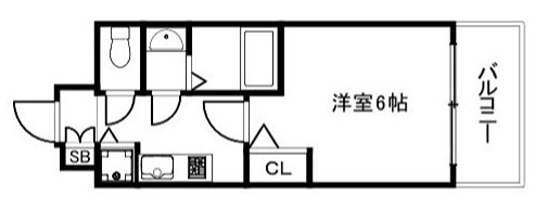プレサンス京都五条天使突抜 間取り