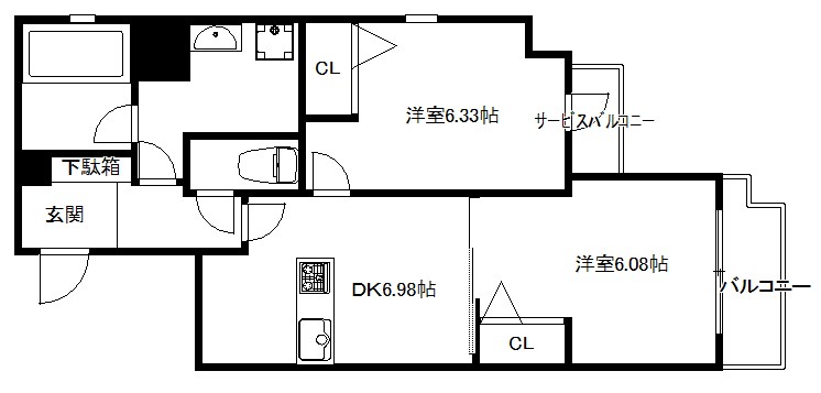 レジディア京都駅前 間取り
